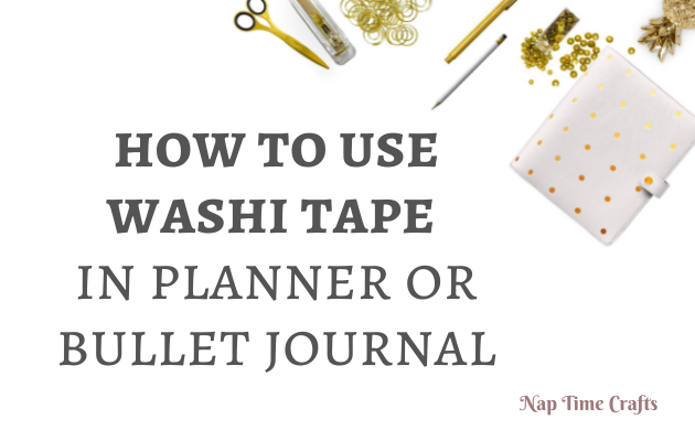 CB21-036 - how to use washi tape in planner or bullet journal